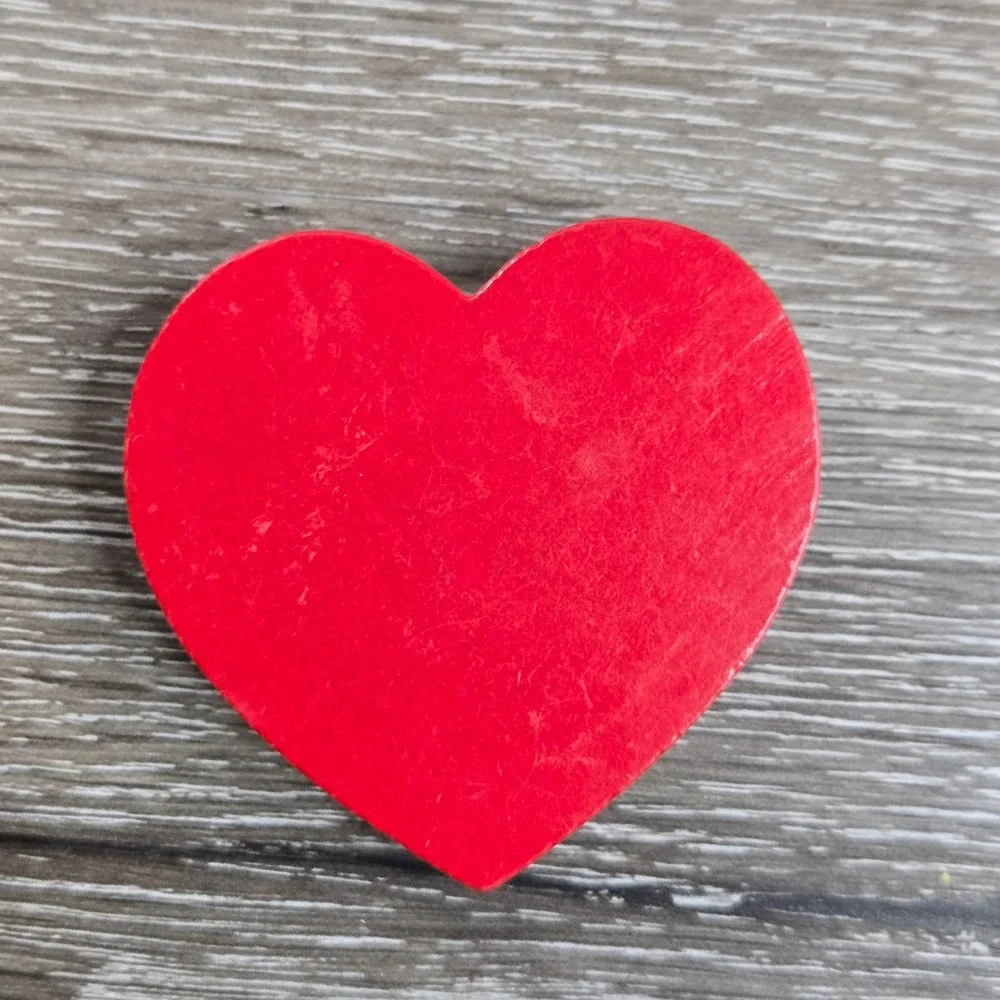 Red Heart Fridge Magnet Simple Love Valentine Decorative Magnet